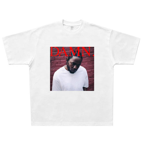 DAMN. Kendrick Lamar美式复古T恤 vintage宽松hiphop说唱Rap短袖