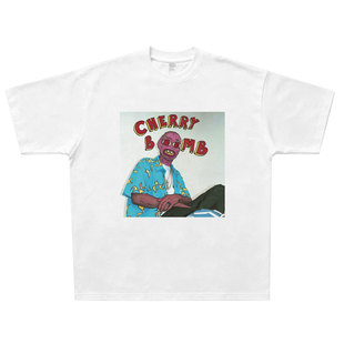 Cherry Bomb Tyler, the Creator 美式T恤 宽松hiphop说唱Rap短袖