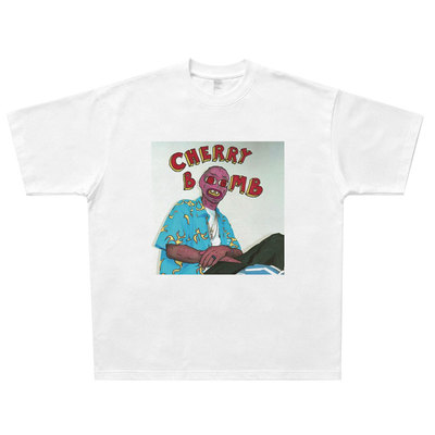 Cherry Bomb Tyler, the Creator 美式T恤 宽松hiphop说唱Rap短袖