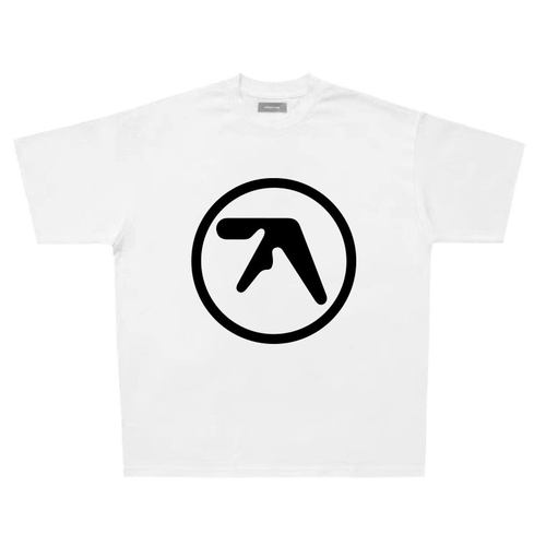 Aphex Twin logo美式复古纯棉T恤 vintage宽松休闲小众重磅短袖