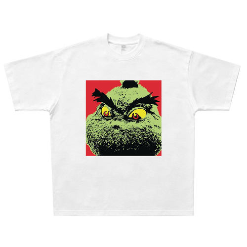 TheGrinch Tyler The Creator美式复古纯棉T恤vintage说唱Rap短袖