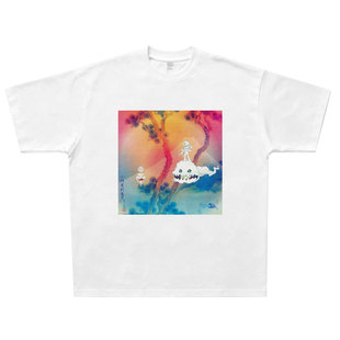 小孩看到鬼 Kids See Ghosts 美式卡通T恤 hiphop嘻哈说唱Rap短袖