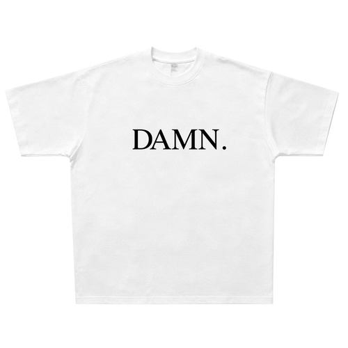 DAMN. Kendrick Lamar美式字母T恤 vintage宽松hiphop说唱Rap短袖