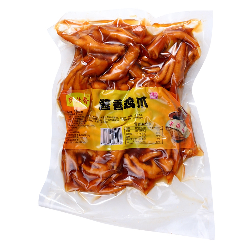 珍仕香酱香鸡爪即食柠檬红油凤爪