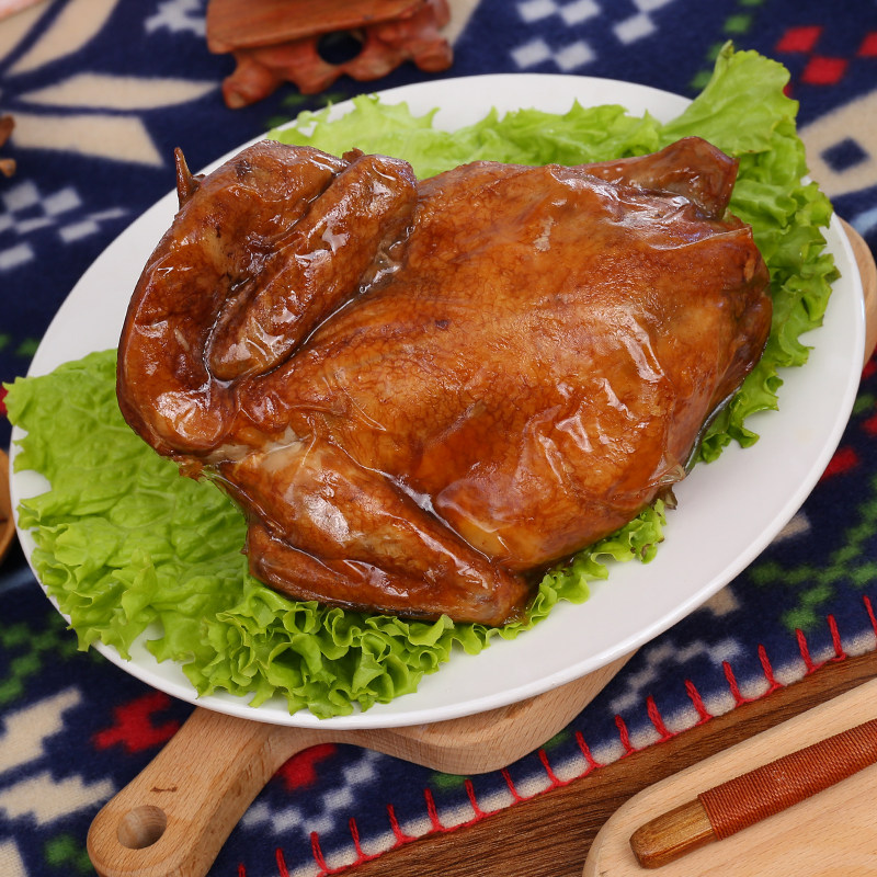 Vacuum-packed Texas grilled chicken Authentic grilled chicken chop chicken spiced boneless hand-torn chicken wine 500g whole