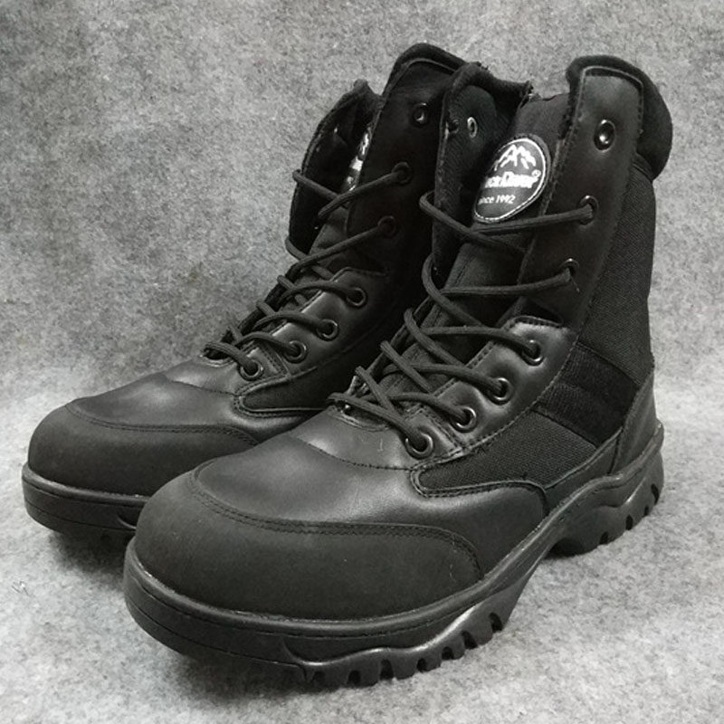 外贸原单真皮防水男女靴户外休闲特种兵情侣军迷防刺穿高帮靴子,流行男鞋,时装靴,淘宝优惠券,粉丝福利购,淘宝优惠卷