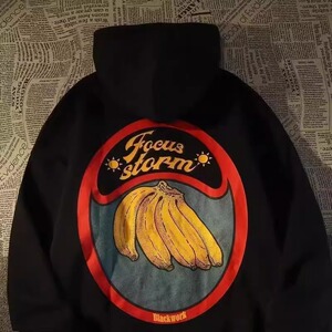 美式高街秋冬潮嘻哈宽松加绒情侣款连帽卫衣102B-W8143P45加绒55,男装卫衣,星座102B-2