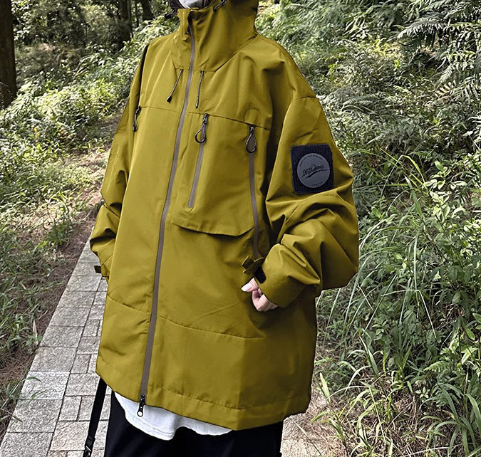 冲锋衣秋季日系户外露营运动情侣外套oversize潮102B-JK8097P68,男装夹克,星座102B-2