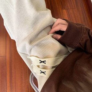垂感休闲裤百搭裤子男直筒款冬季潮牌宽松阔腿裤102B-2K8806P48图片