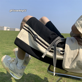 美式拼色短裤男夏季潮流运动情侣五分裤子青少年宽松直筒休闲中裤，男装休闲裤，星座102B-2