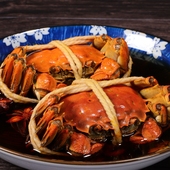 真味兴无锡特产美食花雕熟醉蟹硬2.1 2.3两4只母蟹大闸蟹即食呛蟹