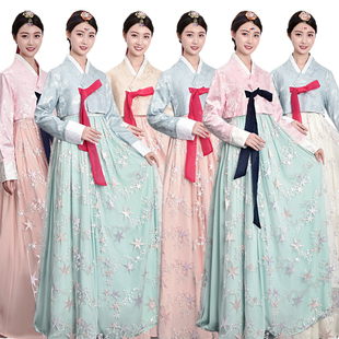 朝鲜族朝鲜服装女士韩服改良韩国宫廷礼服复古大长今传统民族服饰