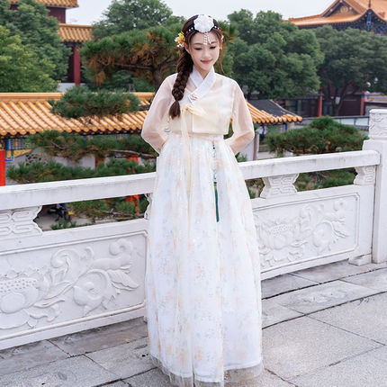 韩服舞台民族服装女装礼服大长今宫廷延边服饰韩国演出传统摄影女
