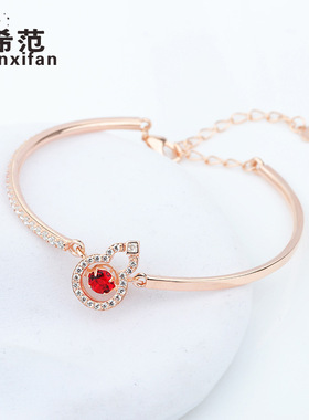 s925纯银灵动葫芦手环女式国潮小