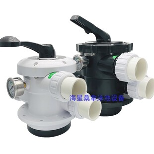 CHIBA亚仕图ASTRAL游泳池循环过滤顶出沙缸头ABS六位功能阀配件齐