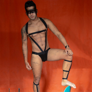 性感骚气男士双丁裤提臀内裤男内裤男透气小受丁字裤男士内裤