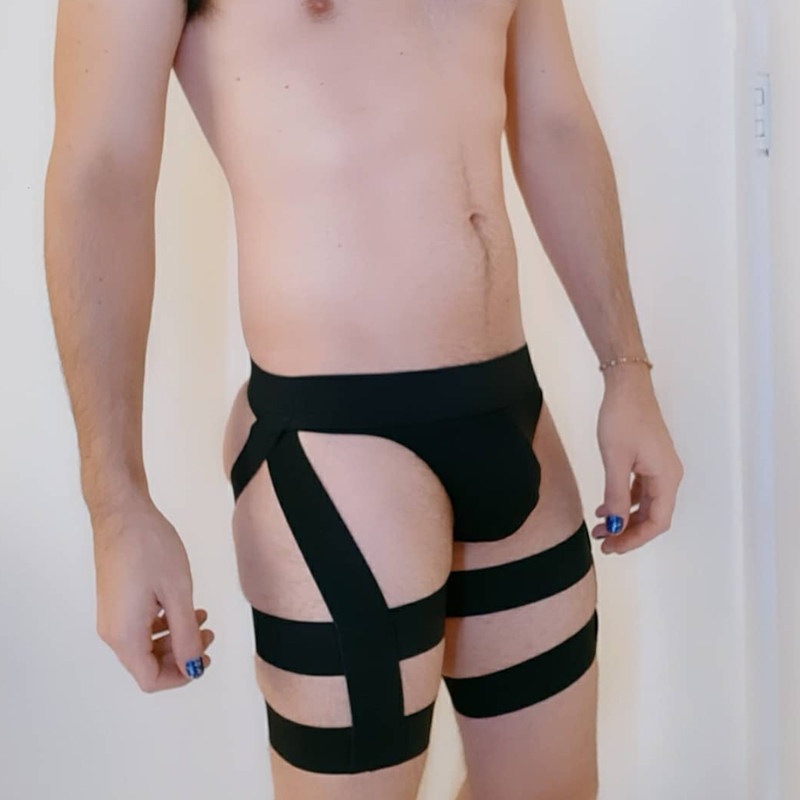 男攻三角低腰u凸窄边小内裤紧身个性潮流超紧s诱惑骚时尚骚受