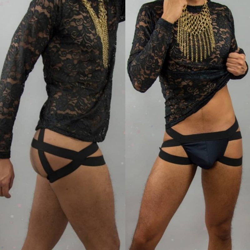 网红男士提臀性感运动同志内裤