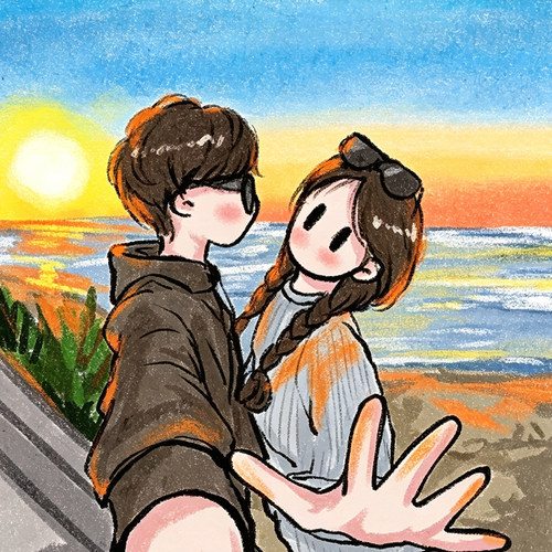 newmasus手绘蜡笔漫画头像