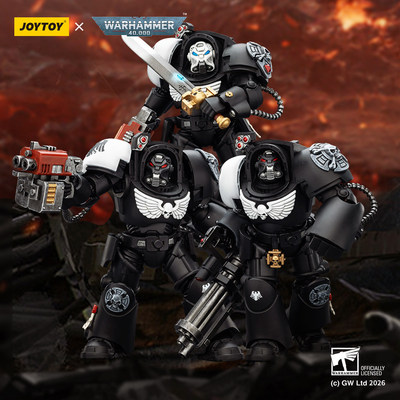 JOYTOY战锤40K暗鸦守卫三件套