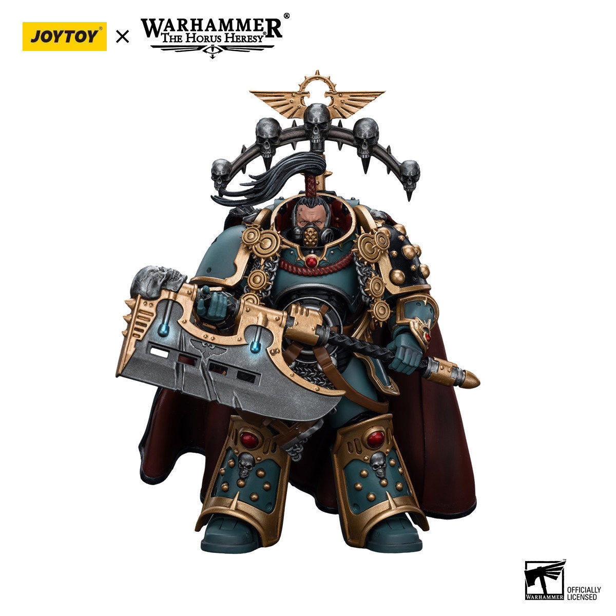 JOYTOY暗源荷鲁斯之子 配备能量斧的执政官1:18可动兵人模玩