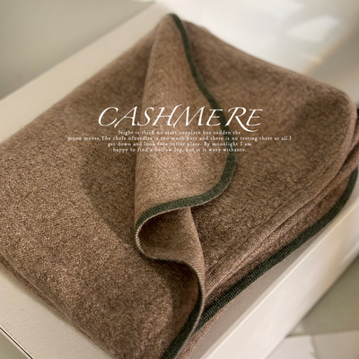 纯山羊绒围巾冬季女保暖围脖披肩