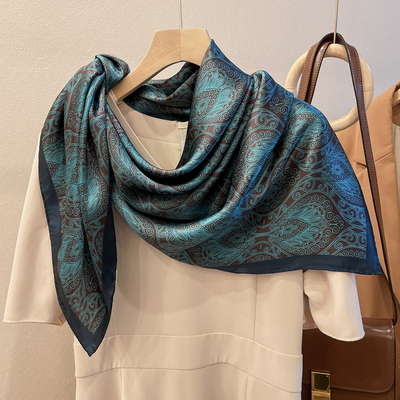 春夏秋冬卷边韩版女围巾丝巾