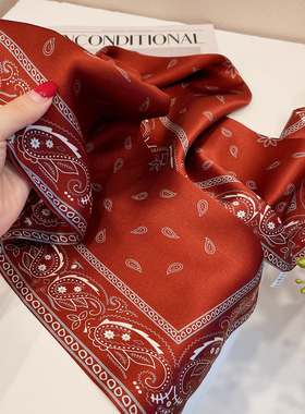 迷人杭州百搭双层细窄丝巾