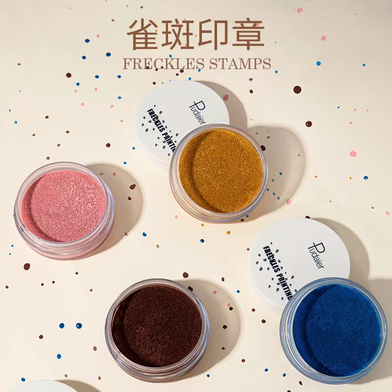 欧美雀斑印章气垫自然仿真防水