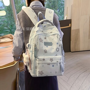 书包初中生女小学生2026新款双肩包高中生尼龙背包大容量结实耐用