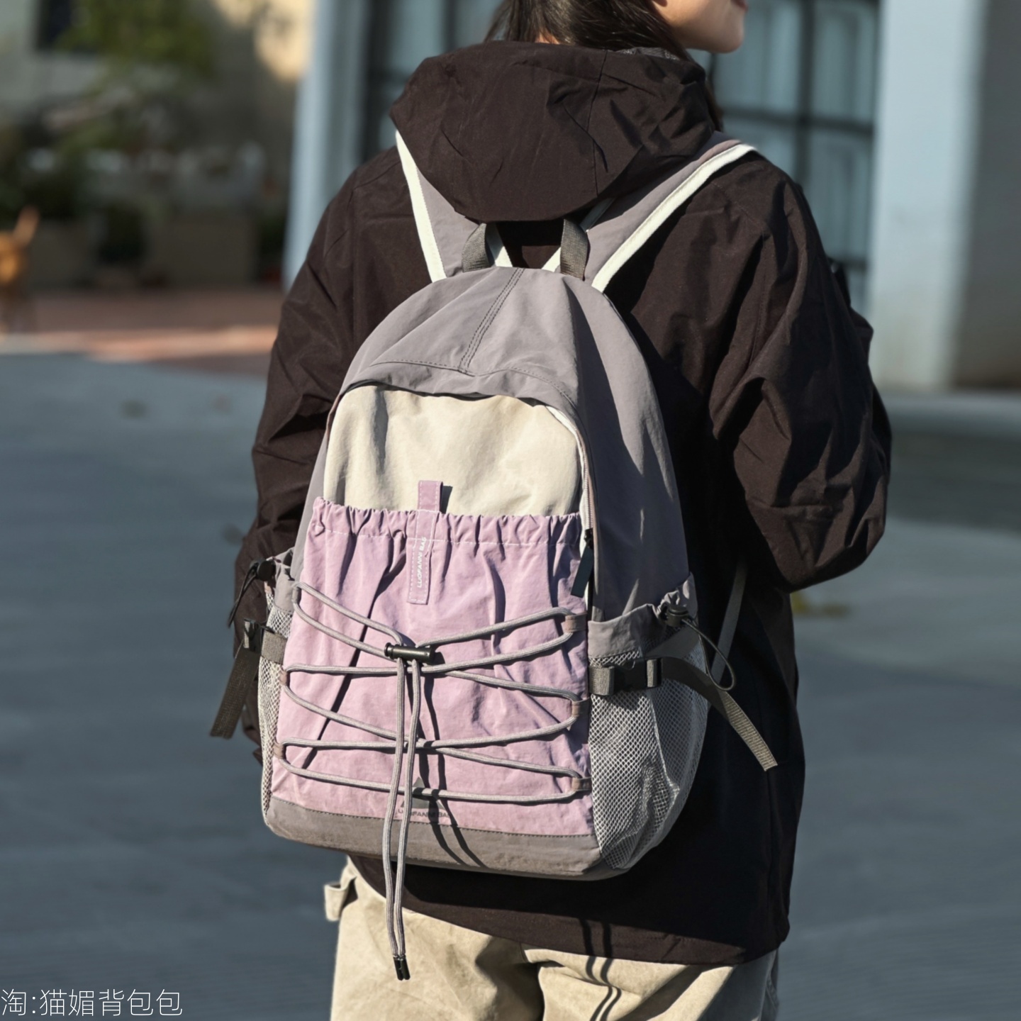 书包初中生男户外双肩包女旅游轻便高颜值2025新款大学生背包简约