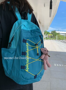 ins书包韩版原宿ulzzang高中生大容量背包女旅行双肩包男潮牌初中