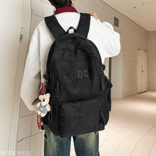 减负护脊书包男生高中生尼龙背包