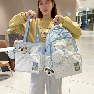 初中生书包女生小学生2026新款大容量背包高颜值双肩包设计感小众