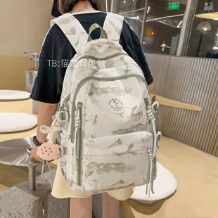 高中生书包初中女生高颜值小众ins轻便双肩包男生小学生背包2025