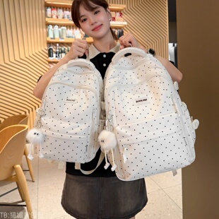 高中生书包初中女生ins风大容量双肩包大学生通勤电脑背包2026潮