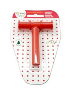 美国进口红色T黄色T字牙胶咬胶棒言语口肌训练工具儿童黄T咀嚼管