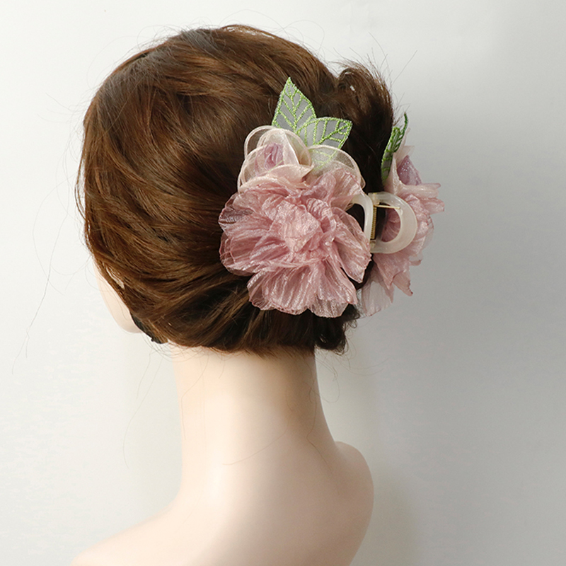 牡丹抓夹大花朵抓夹高级感