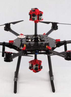鼎运x10VR全景 大疆 无人机 m600pro vr全景 航拍 上下同轴不穿帮