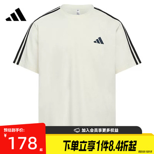 盛世长运adidas阿迪达斯夏季男子运动休闲圆领短袖T恤LE1244
