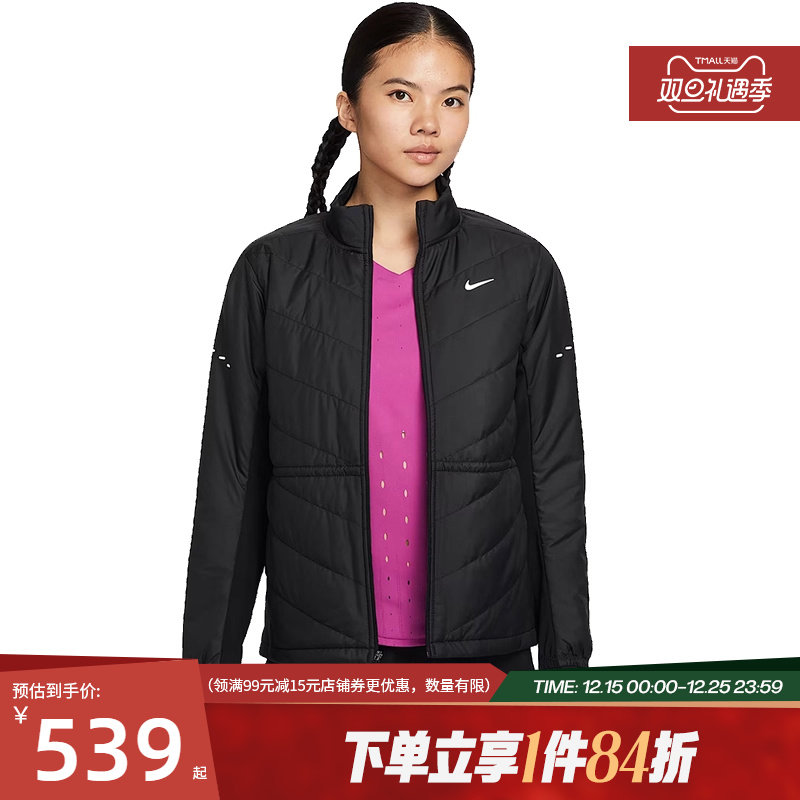 nike耐克冬季女子跑步运动休闲棉服外套HV2745-010