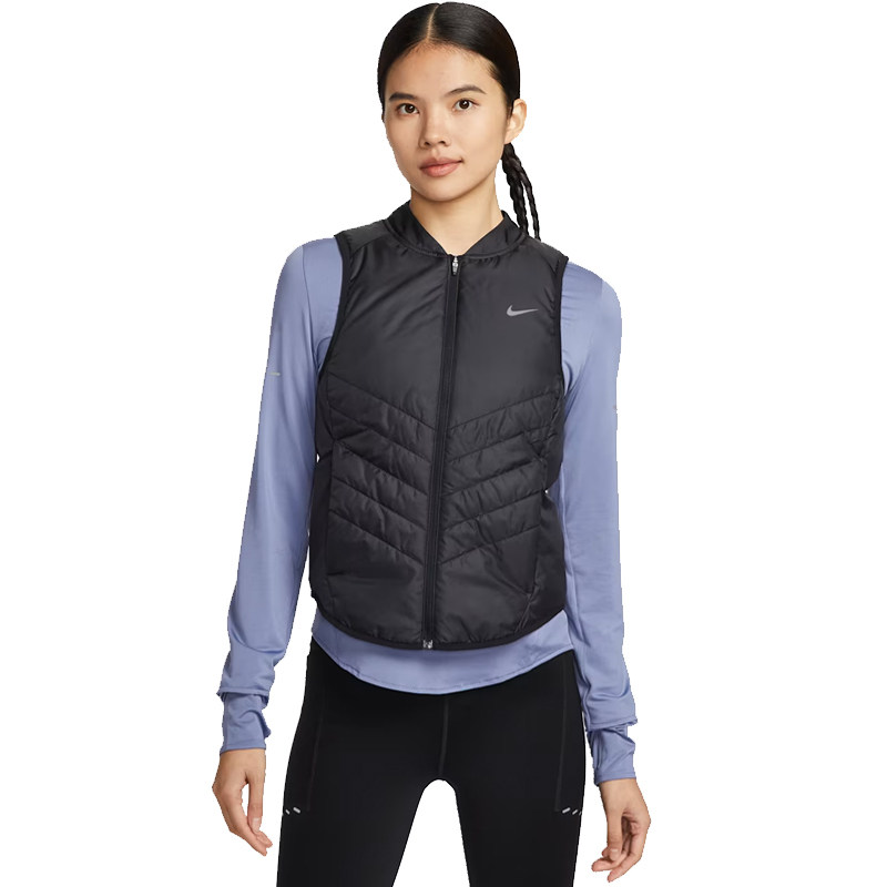 nike耐克春季新年款女子跑步运动休闲棉服马甲IF1244-01