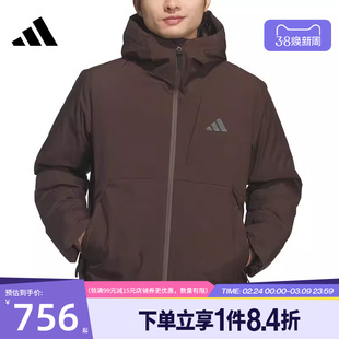 盛世长运阿迪达斯冬季男子户外运动休闲连帽羽绒服外套KQ5504