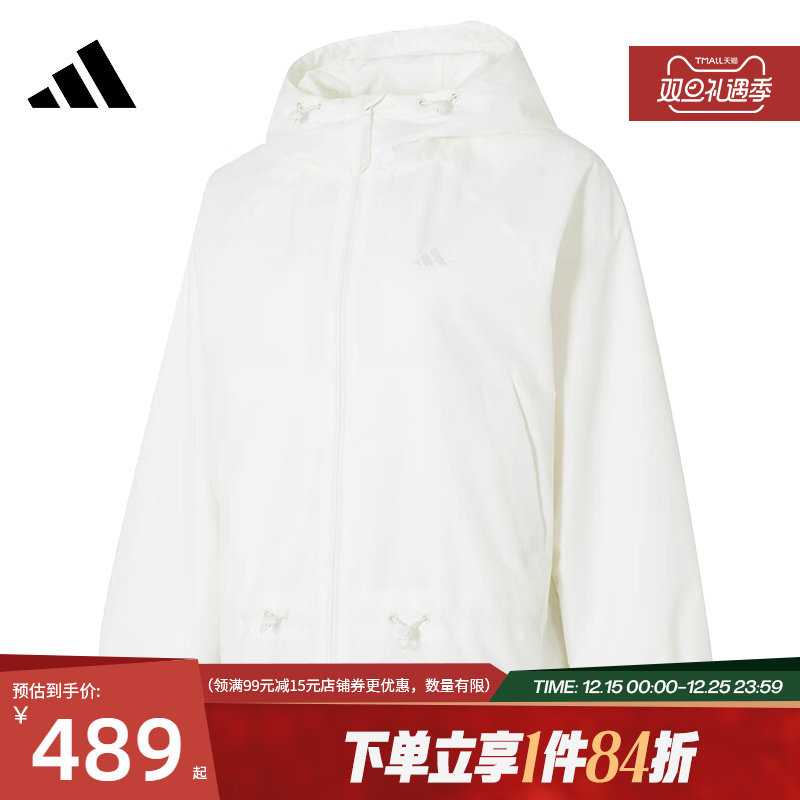 阿迪达斯官网冬季女子运动休闲连帽夹克外套KS2809