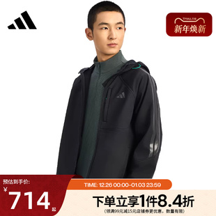 阿迪达斯官网春季 男子运动休闲连帽夹克外套KR2496
