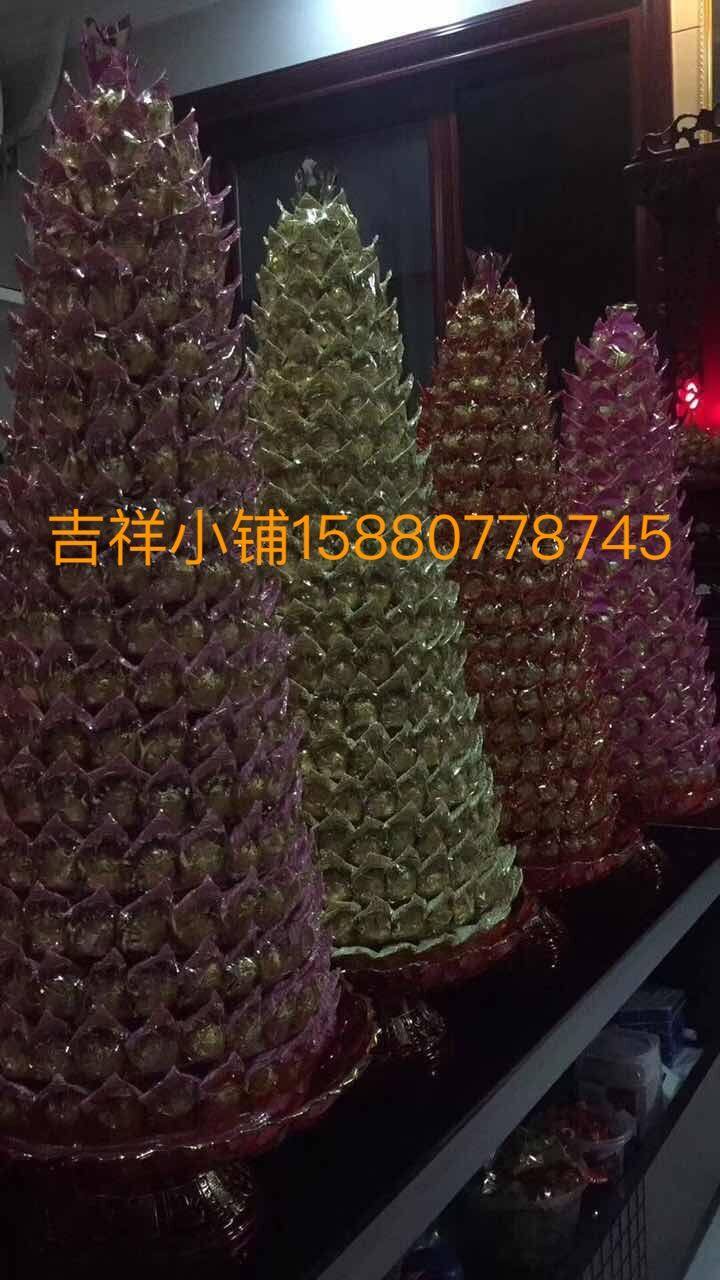 旭鑫手工酥糖13层糖果莲花塔拜拜七彩莲花灯供佛贡品寺庙拜拜佳品