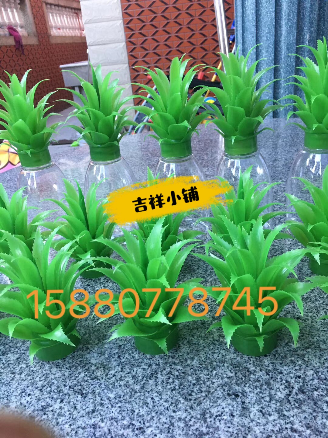 仿真菠萝叶创意礼品塑料瓶旺来