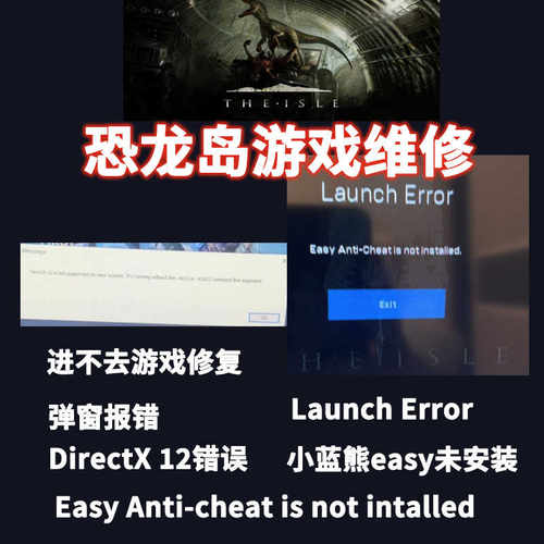 TheIsle小蓝熊easy anticheat未安装directx12弹窗错误进不去游戏
