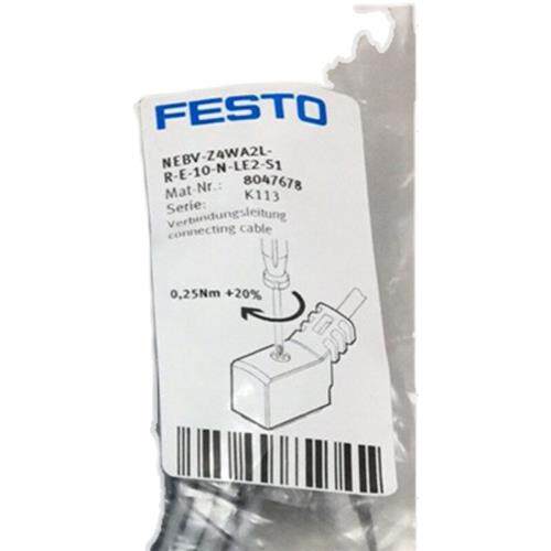 议价FESTO费斯托电磁阀电缆插座NEBV-Z4WA2L-R-E-10-N-LE2-S1 804