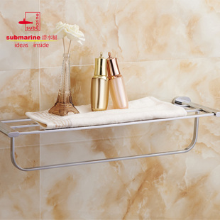潜水艇 毛巾架纯铜卫生间置物架浴巾架 浴室卫浴五金挂件GT516